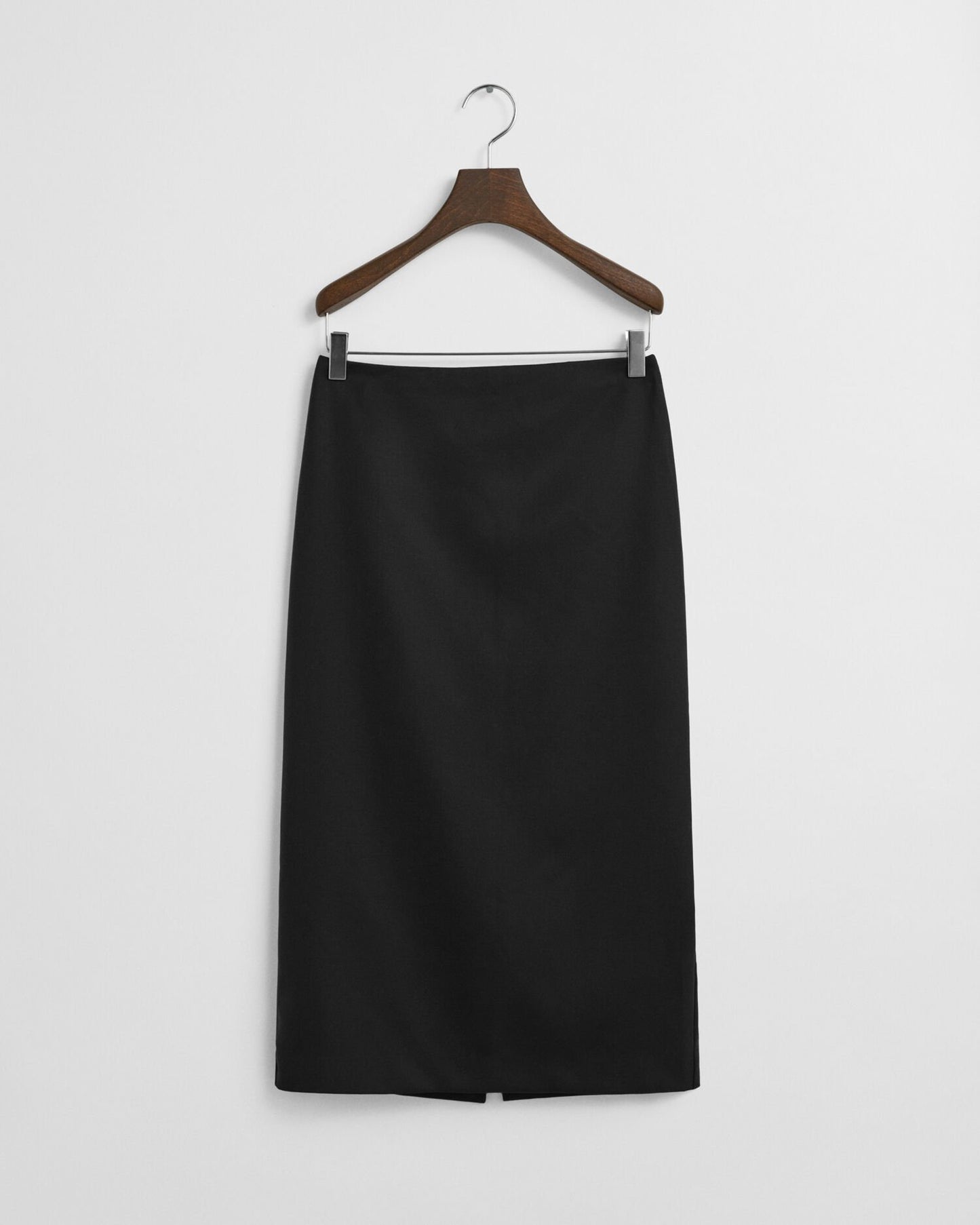 Wool Blend Midi Pencil Skirt