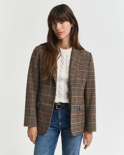 Regular Fit Wool Houndstooth Blazer