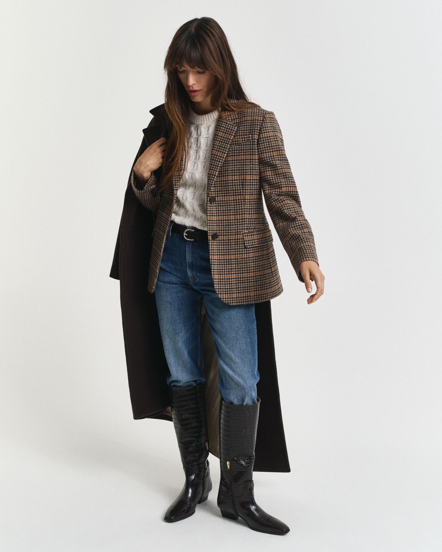 Regular Fit Wool Houndstooth Blazer