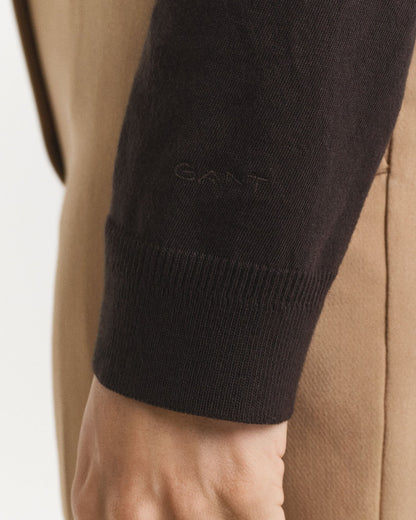 Seamless Buttoned Long Sleeve Polo Shirt