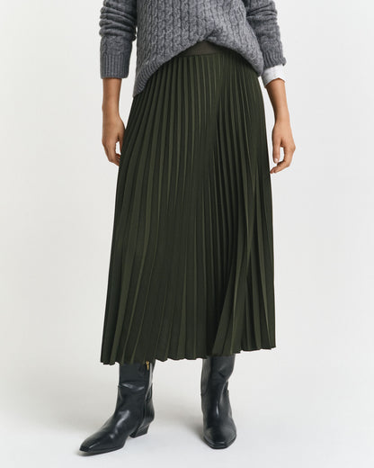 Pleated Midi Skirt