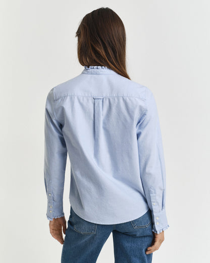 Classic Oxford Frill Blouse