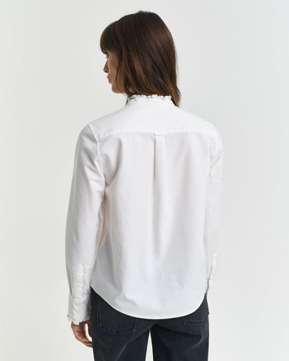 Classic Oxford Frill Blouse