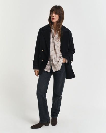 Relaxed Fit Checked Brushed Flannel Shirt