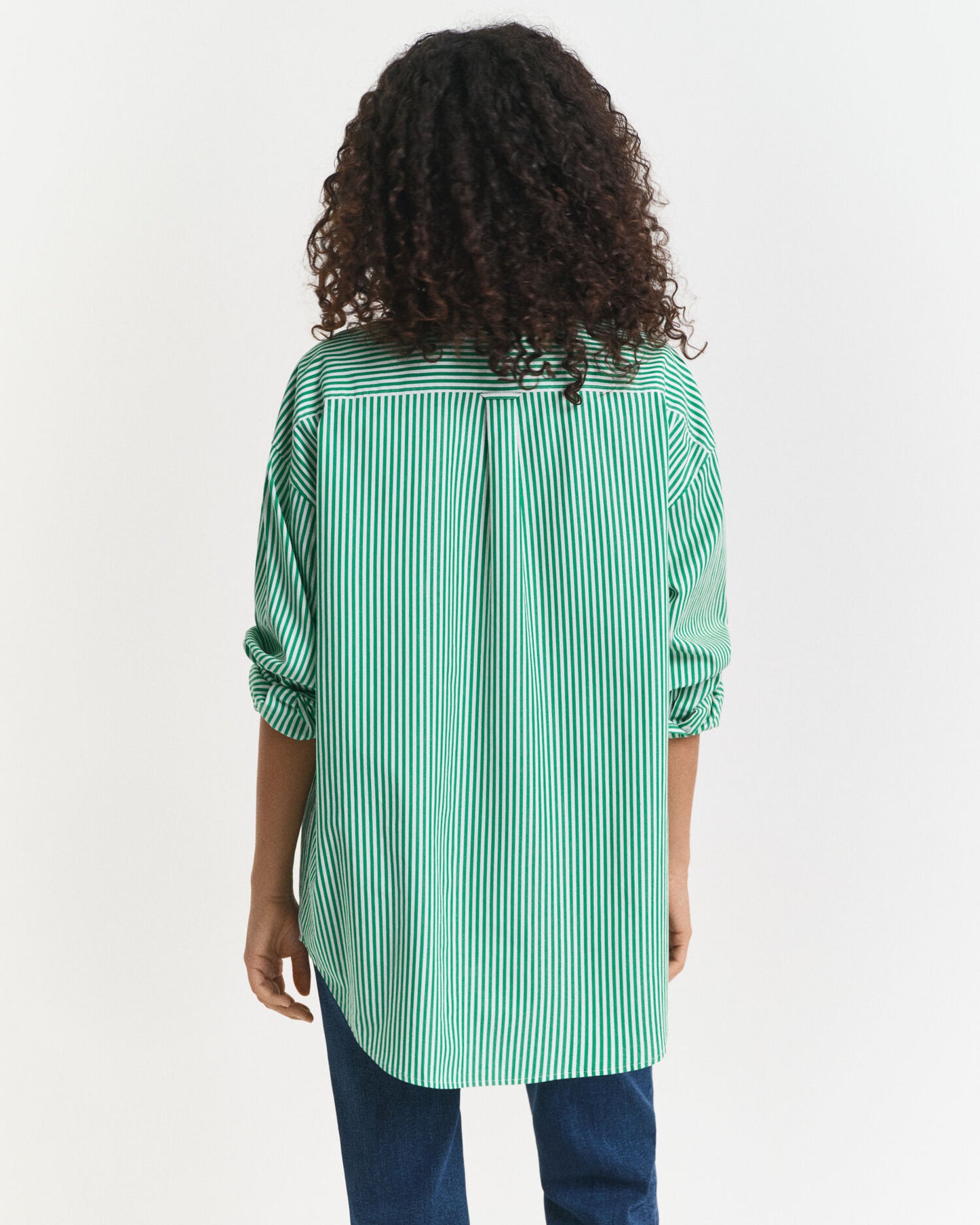 Oversized Classic Striped Poplin Shirt