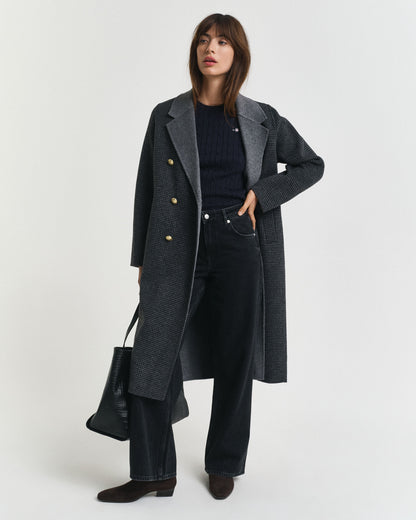 Stretch Cotton Cable Knit Sweater