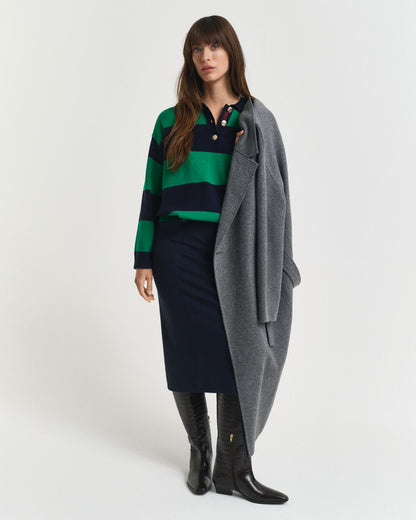 Striped Knitted Rugger