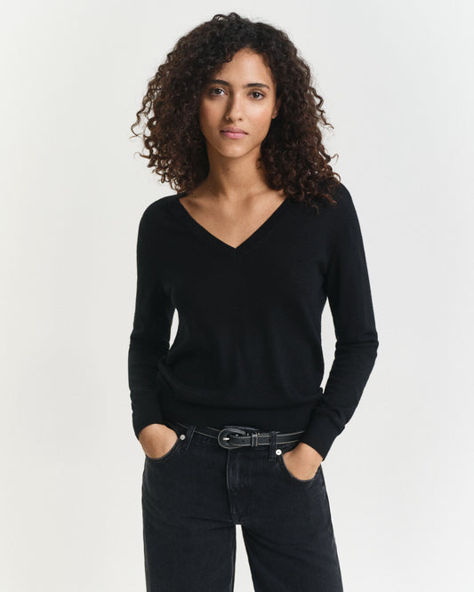 Extra Fine Merino Wool V-Neck Sweater