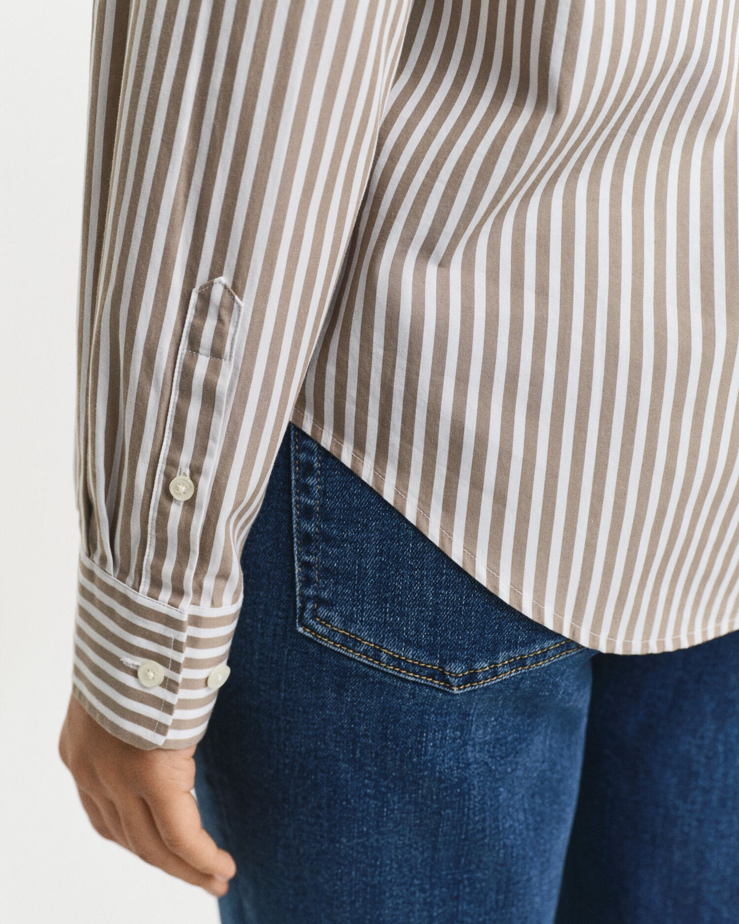 Regular Fit Classic Striped Poplin Shirt