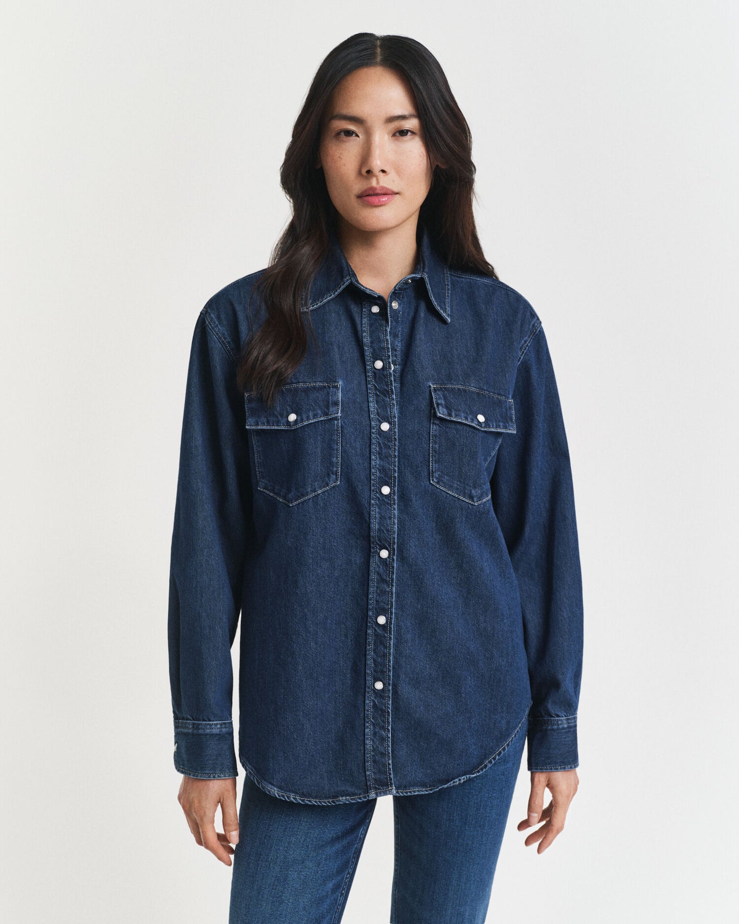 Relaxed Fit Pocket Denim Shirt