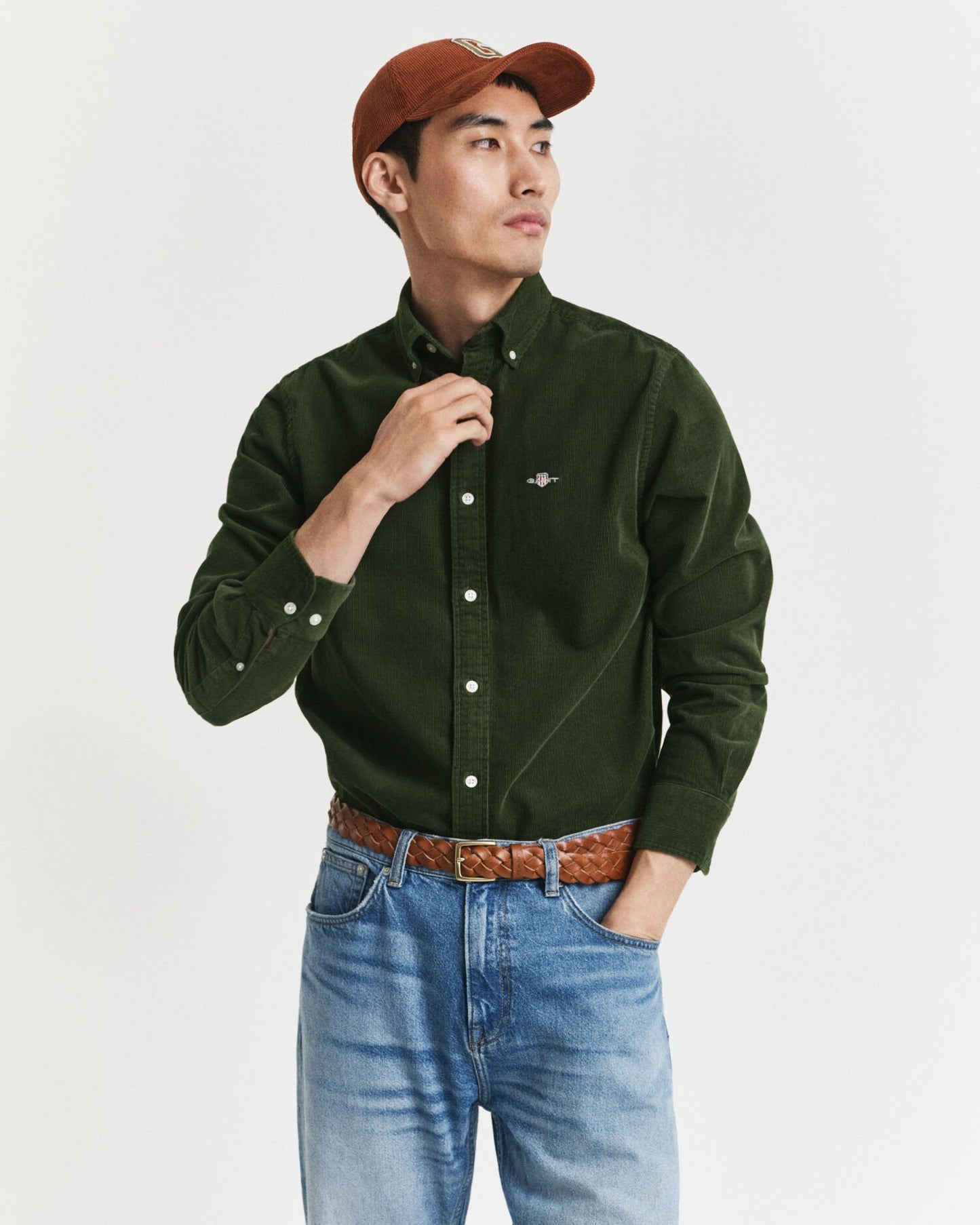 Regular Fit Cotton Corduroy Shirt
