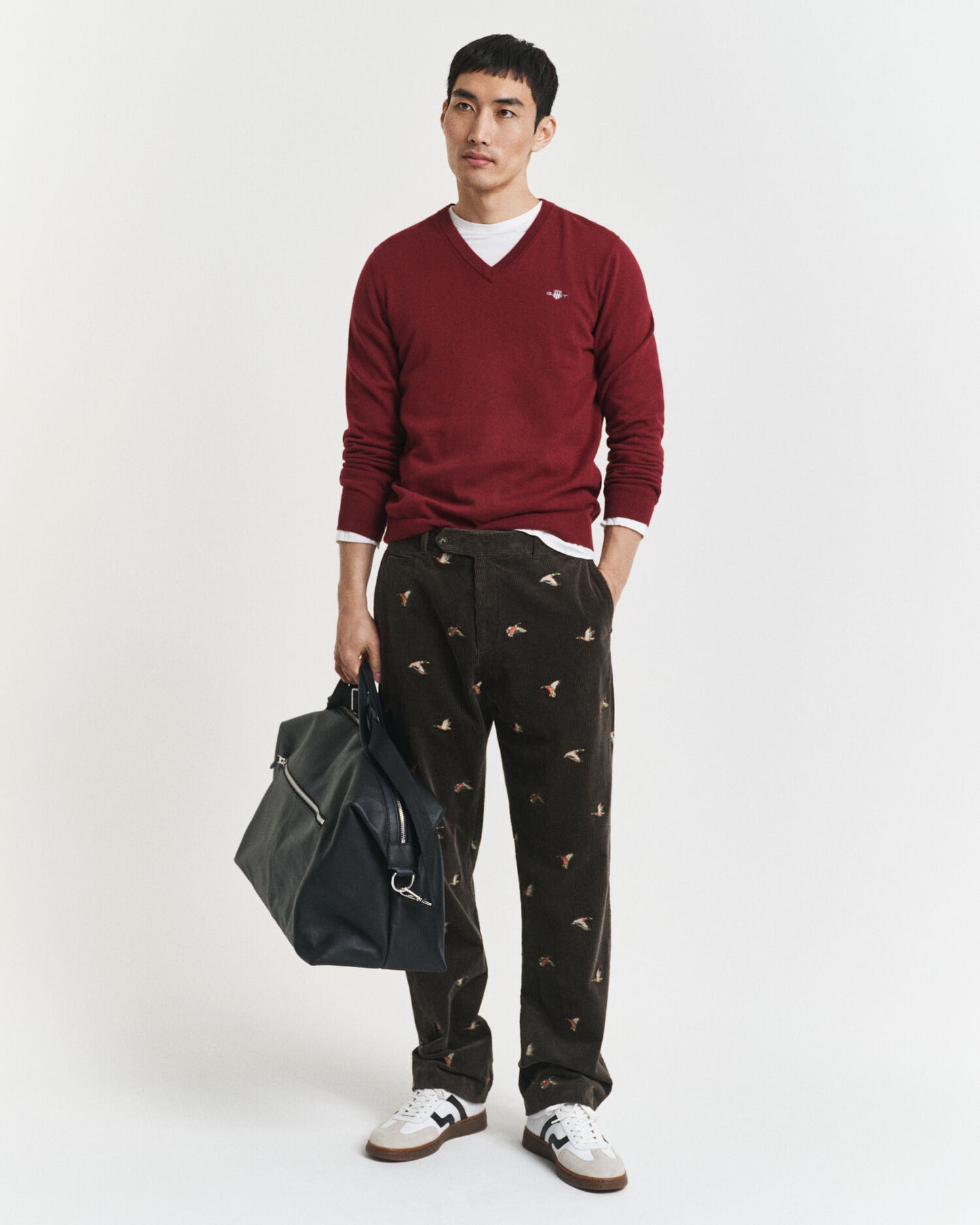 Classic Cotton V-Neck Sweater