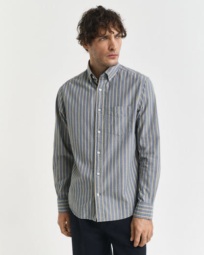 Regular Fit Striped Archive Poplin Shirt