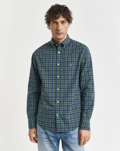 Regular Fit Checked Classic Poplin Shirt