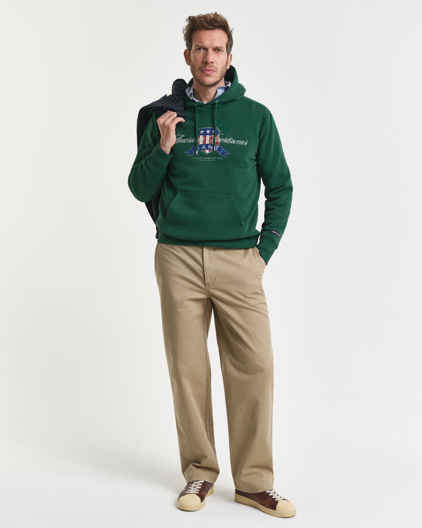 Relaxed Fit Cotton Twill Chinos