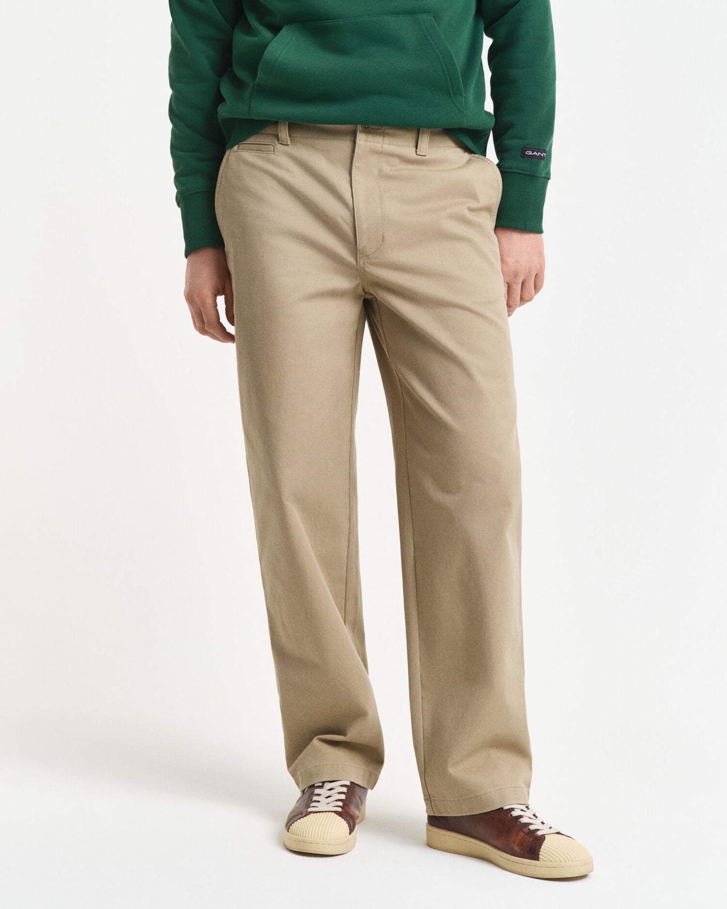 Relaxed Fit Cotton Twill Chinos