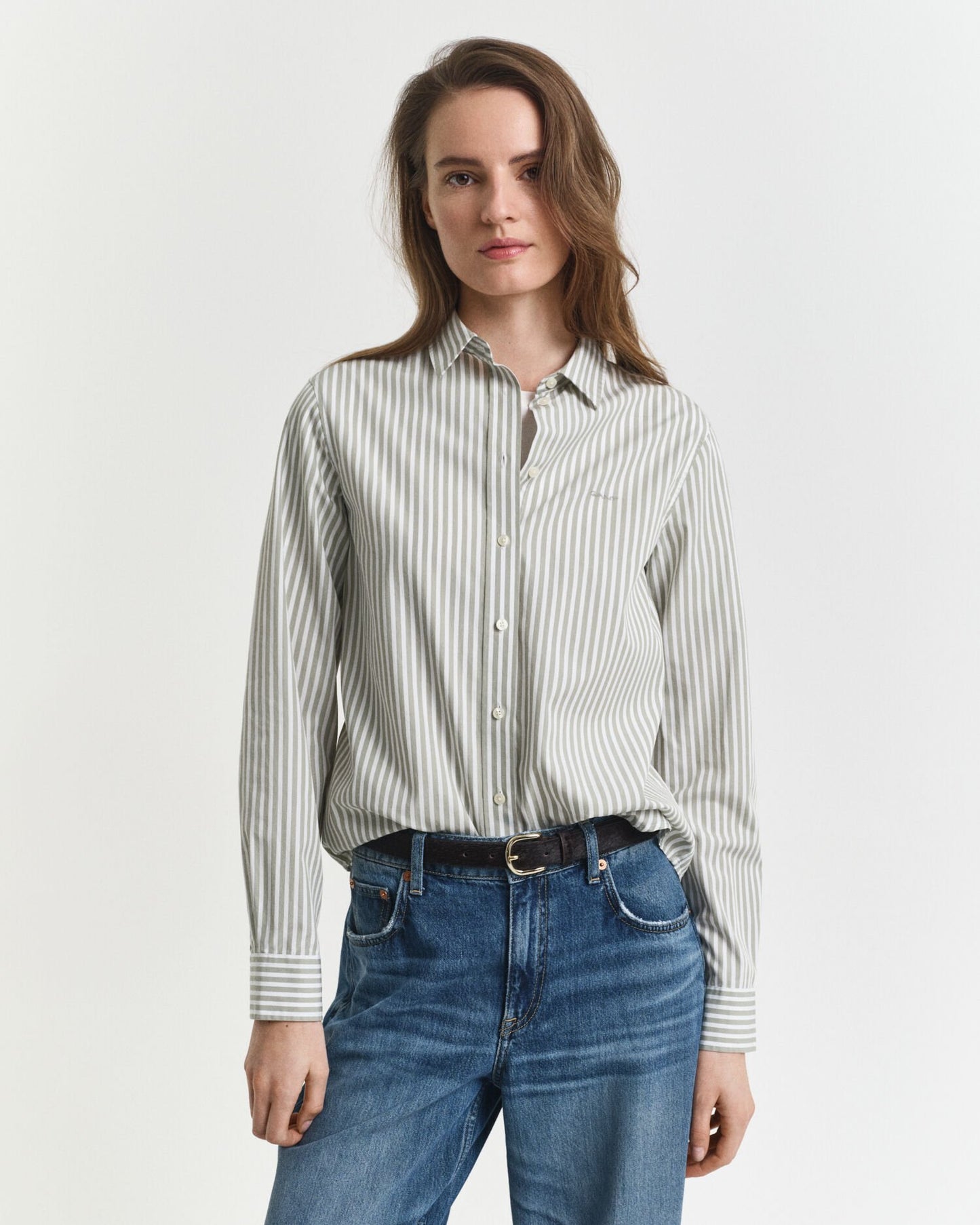 Regular Fit Classic Striped Poplin Shirt