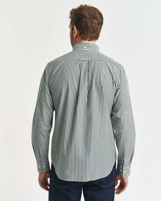 Regular Fit Striped Poplin Shirt