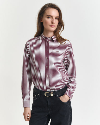 Regular Fit Classic Striped Poplin Shirt