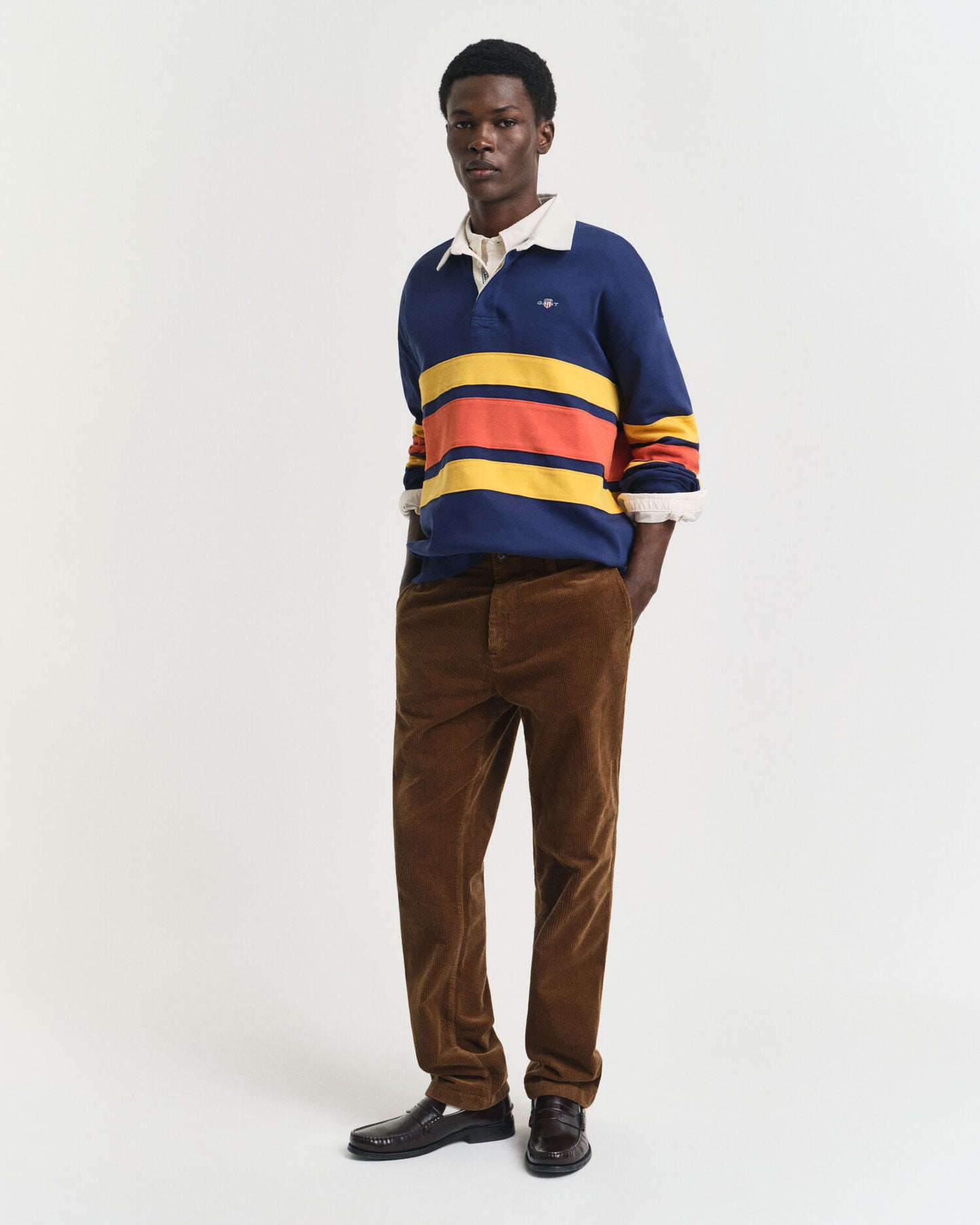 Color Blocked Heavy Rugger