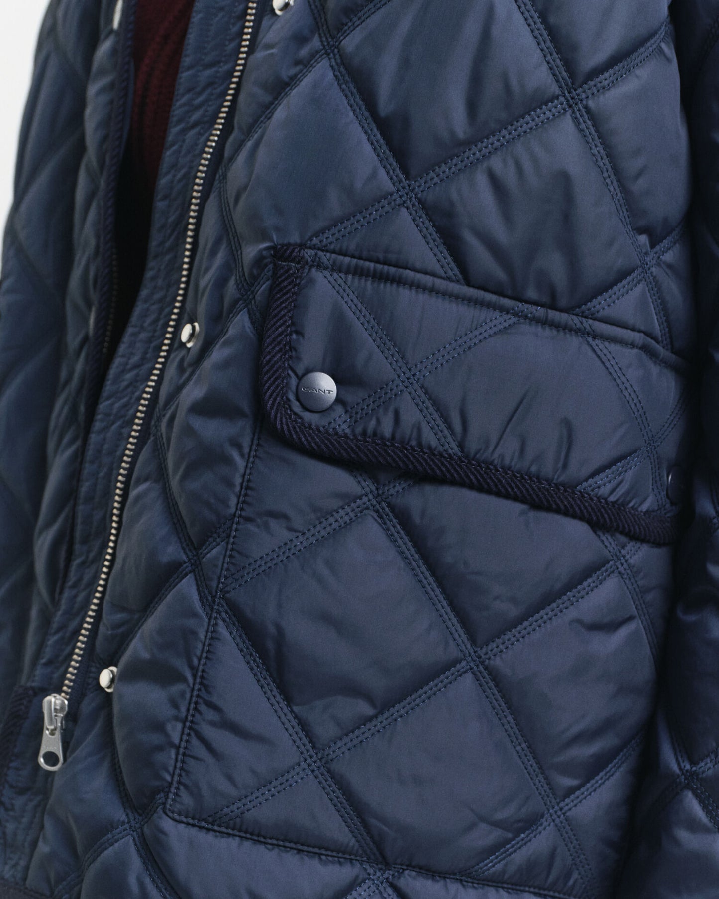 Quilted Corduroy Trim Jacket