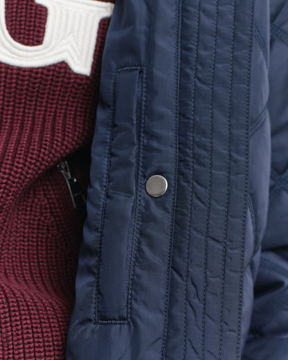 Quilted Corduroy Trim Jacket