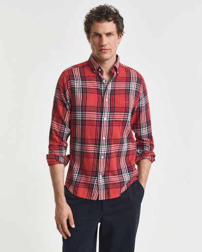 Regular Fit Windblown Flannel Check Shirt