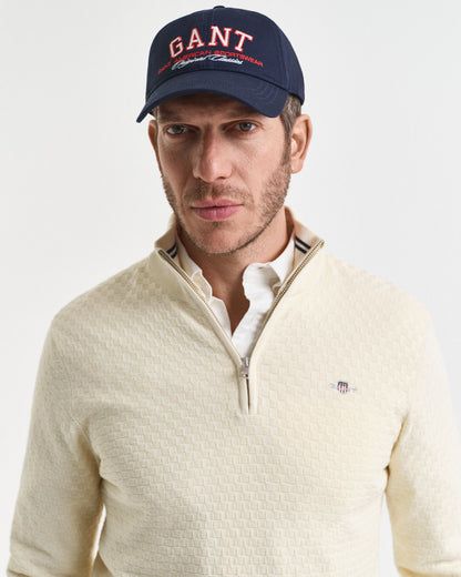 Micro Textured Half-Zip Sweater