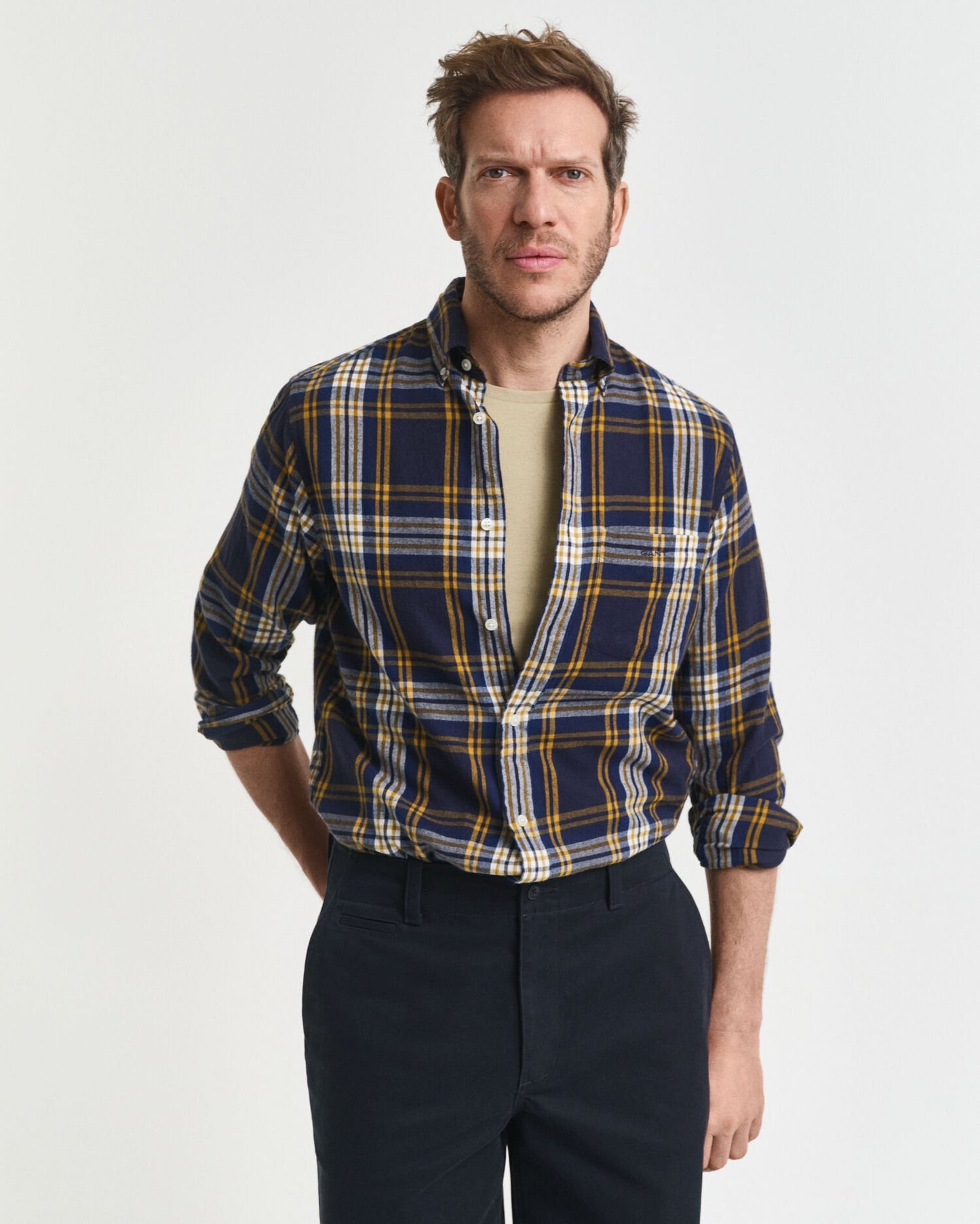 Regular Fit Windblown Flannel Check Shirt