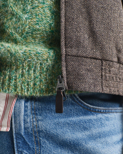 Wool Blend Harrington Jacket