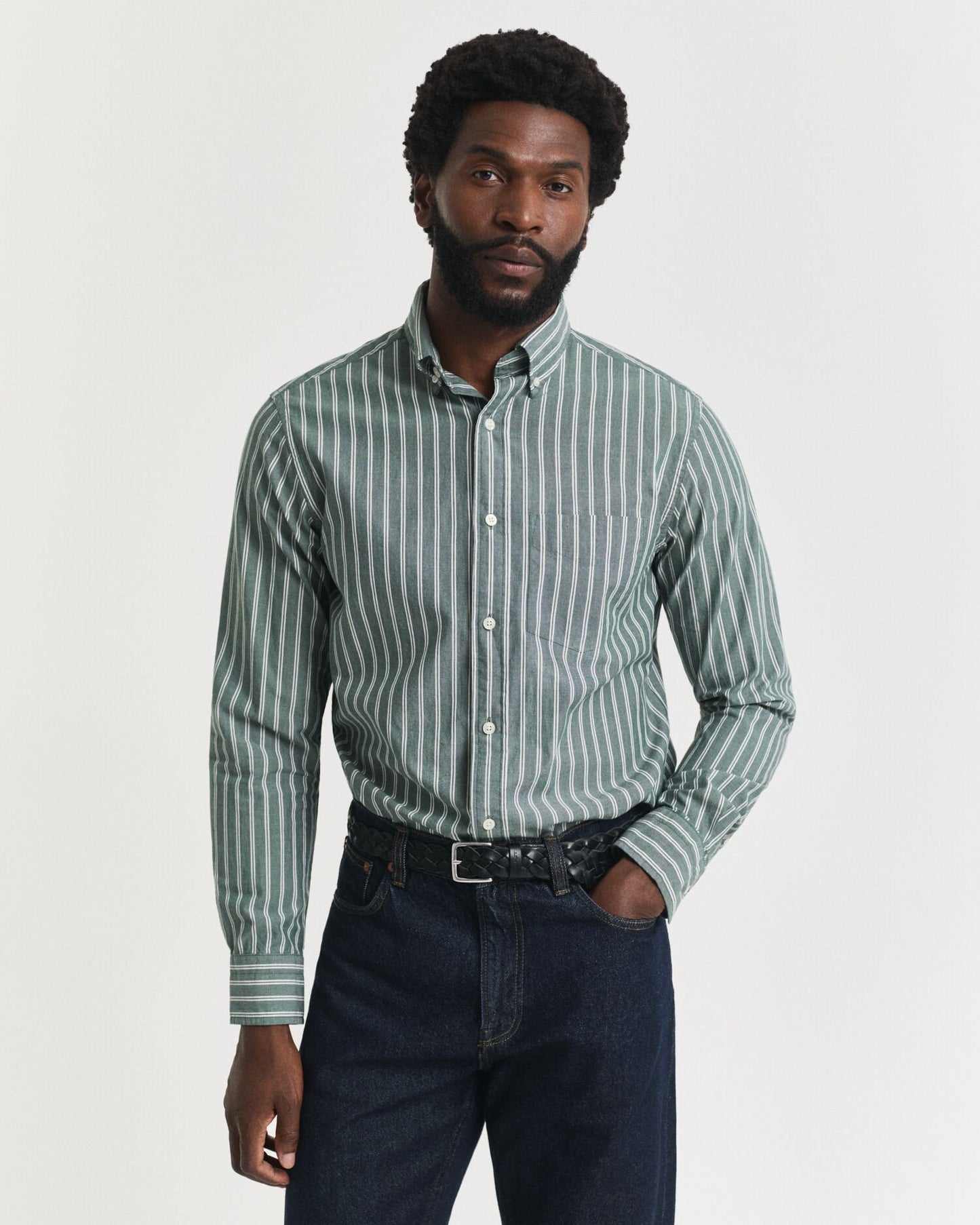 Regular Fit Striped Archive Poplin Shirt