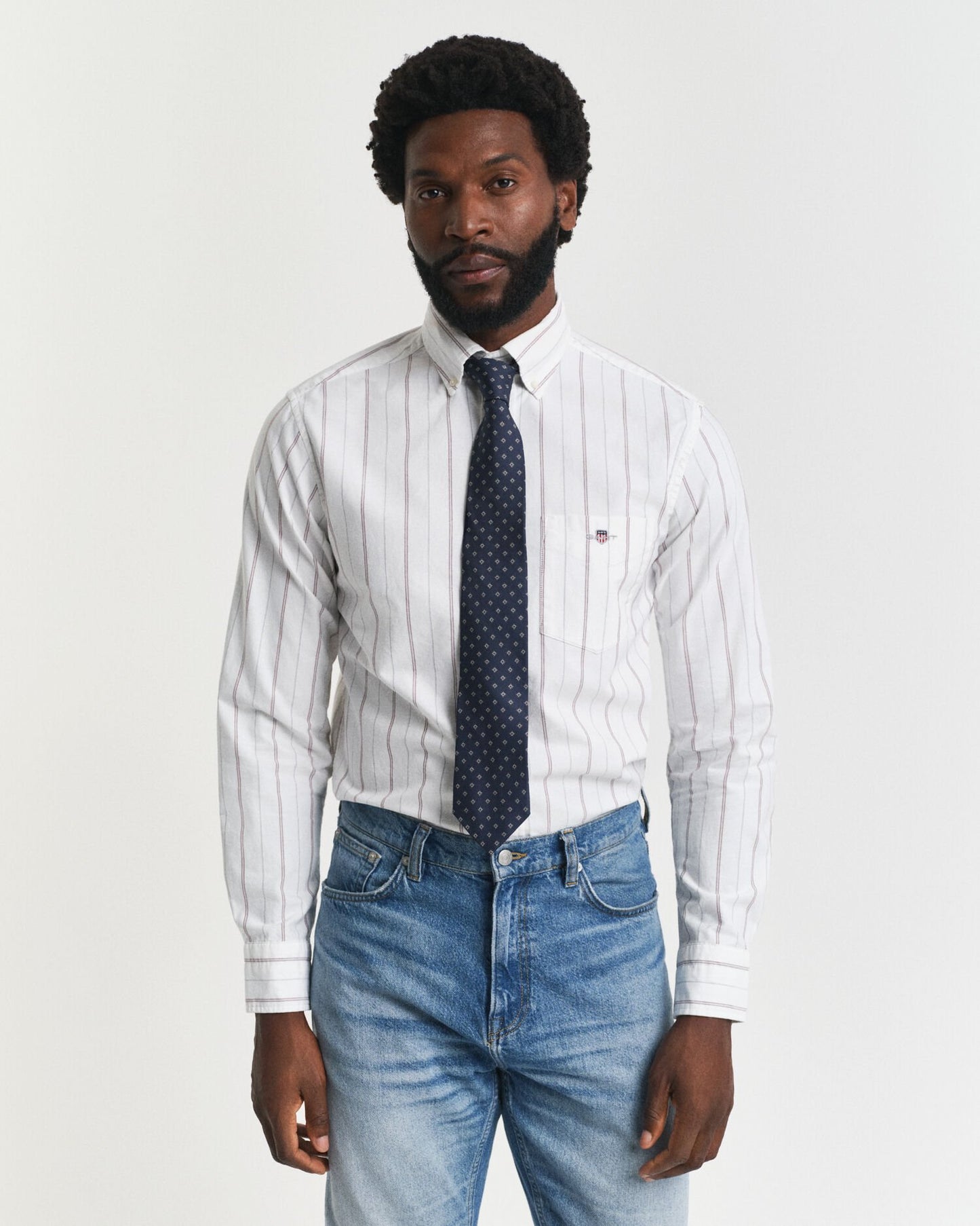 Regular Fit Striped Classic Oxford Shirt