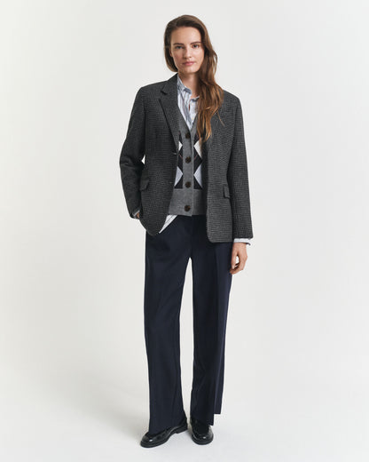Regular Fit Wool Houndstooth Blazer