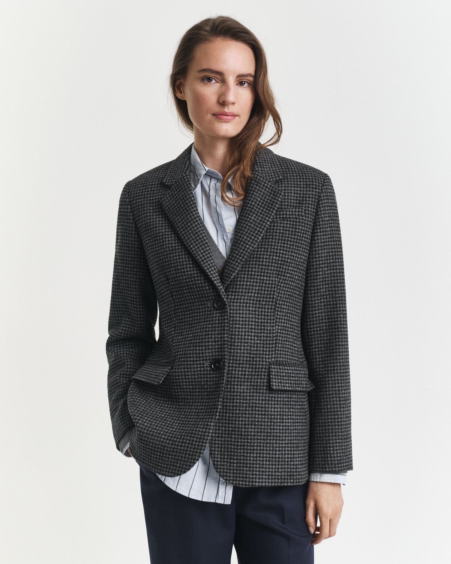 Regular Fit Wool Houndstooth Blazer
