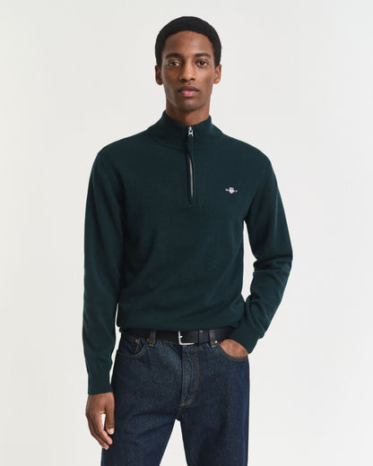 Superfine Lambswool Half-Zip Sweater
