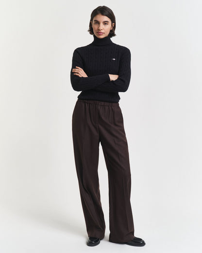 Wool Blend Pull-On Pants