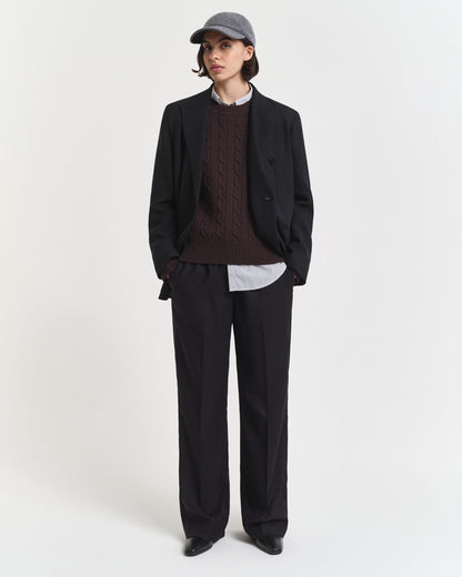 Wool Blend Pull-On Pants