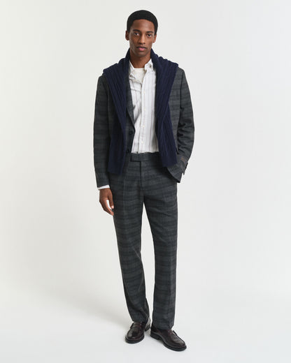 Slim Fit Glen Check Suit Pants