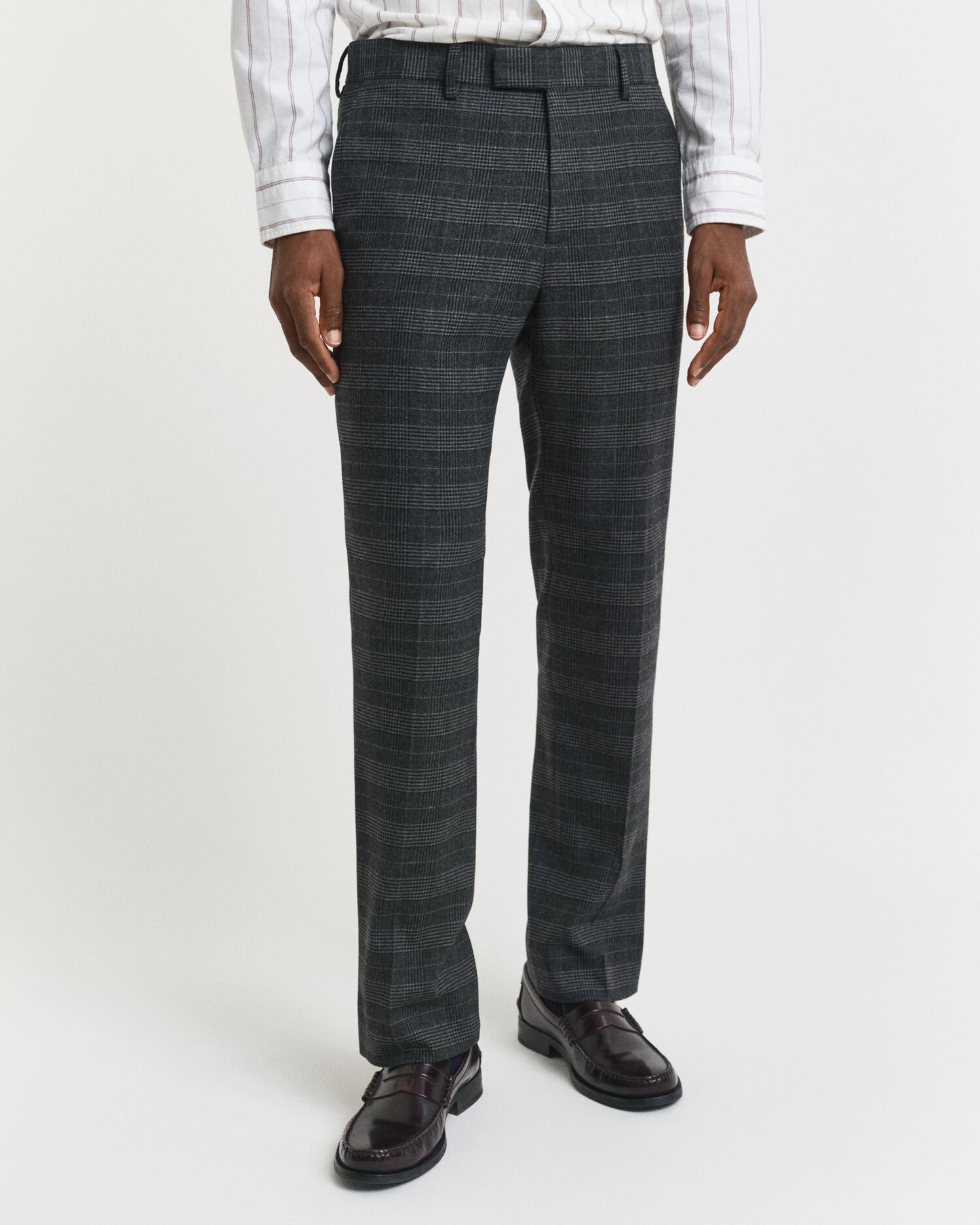 Slim Fit Glen Check Suit Pants