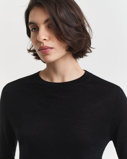Extra Fine Merino Wool Crew Neck Sweater