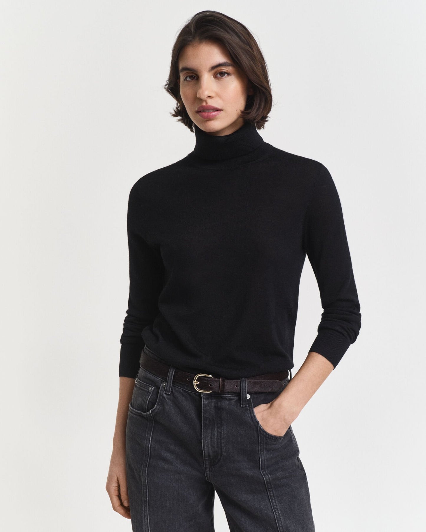 Extra Fine Merino Wool Turtleneck Sweater
