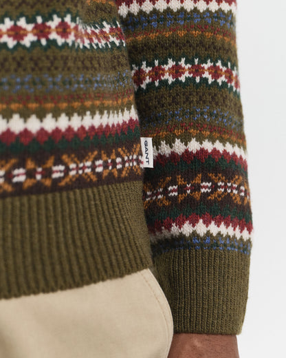 Fair Isle Crew Neck Sweater