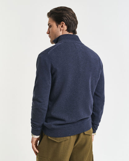 Superfine Lambswool Half-Zip Sweater