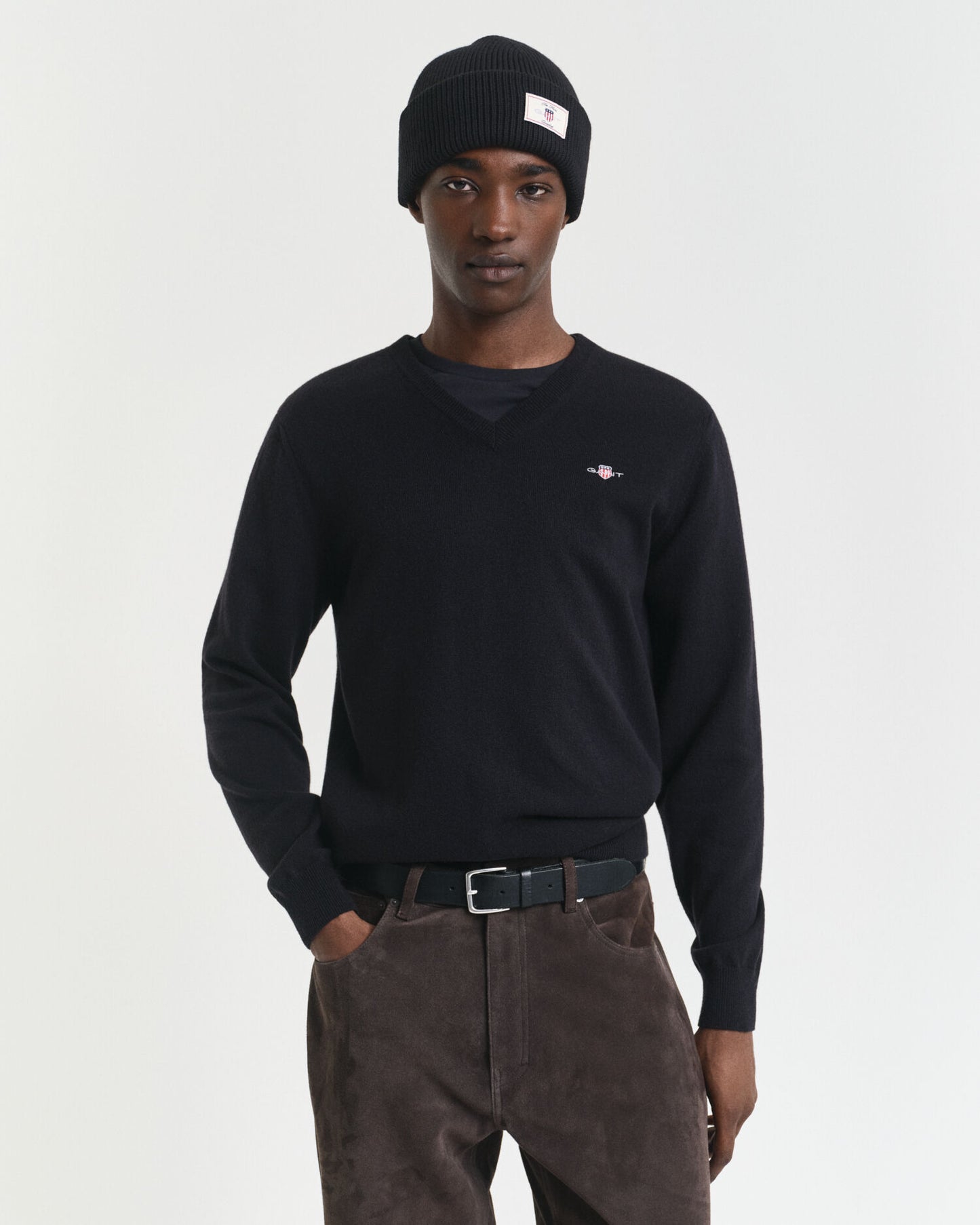 Superfine Lambswool V-Neck Sweater