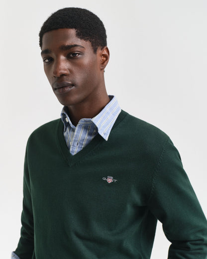 Classic Cotton V-Neck Sweater