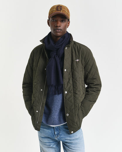 Quilted Windcheater Mid-Length Jacket