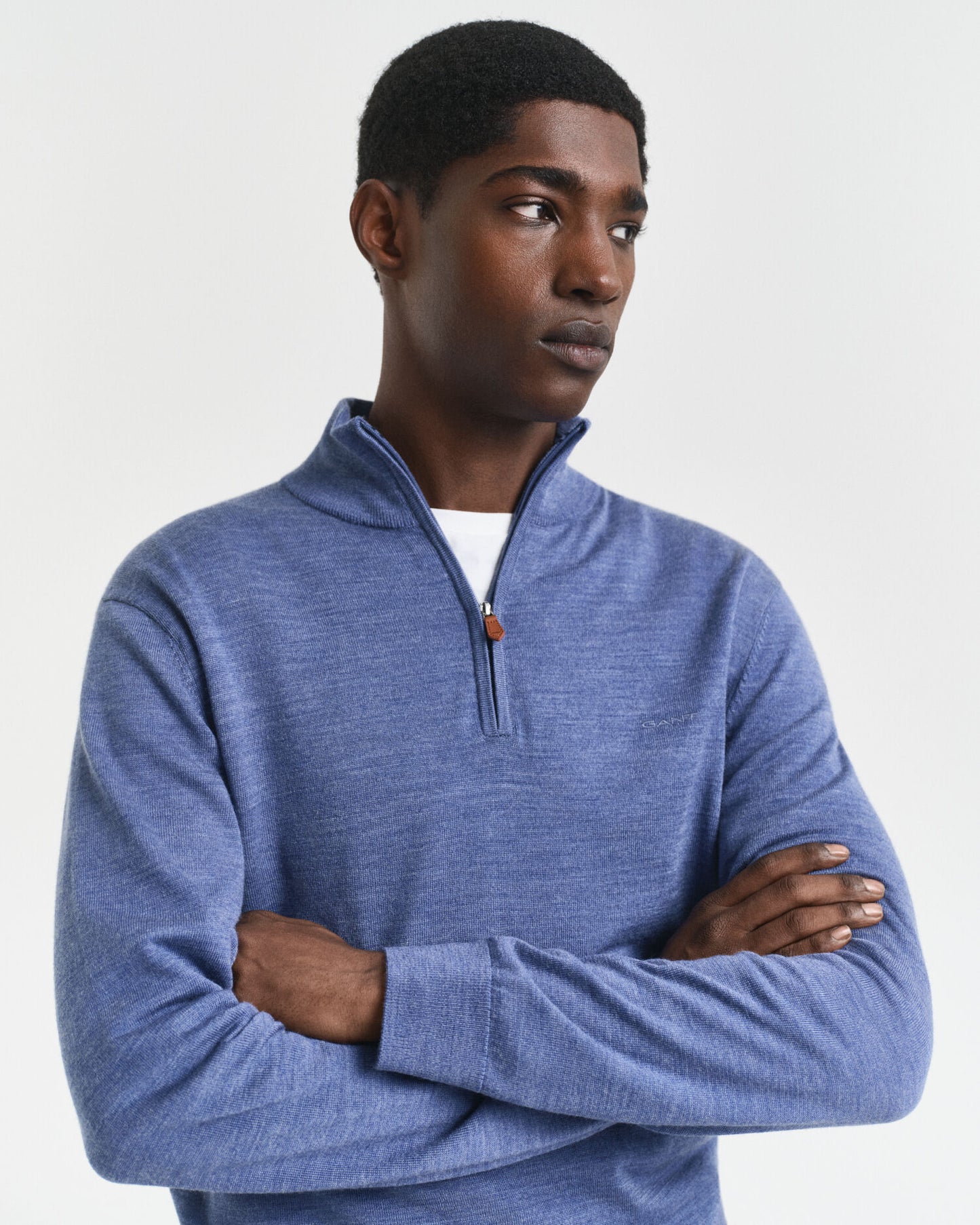 Extra Fine Merino Wool Half-Zip Sweater