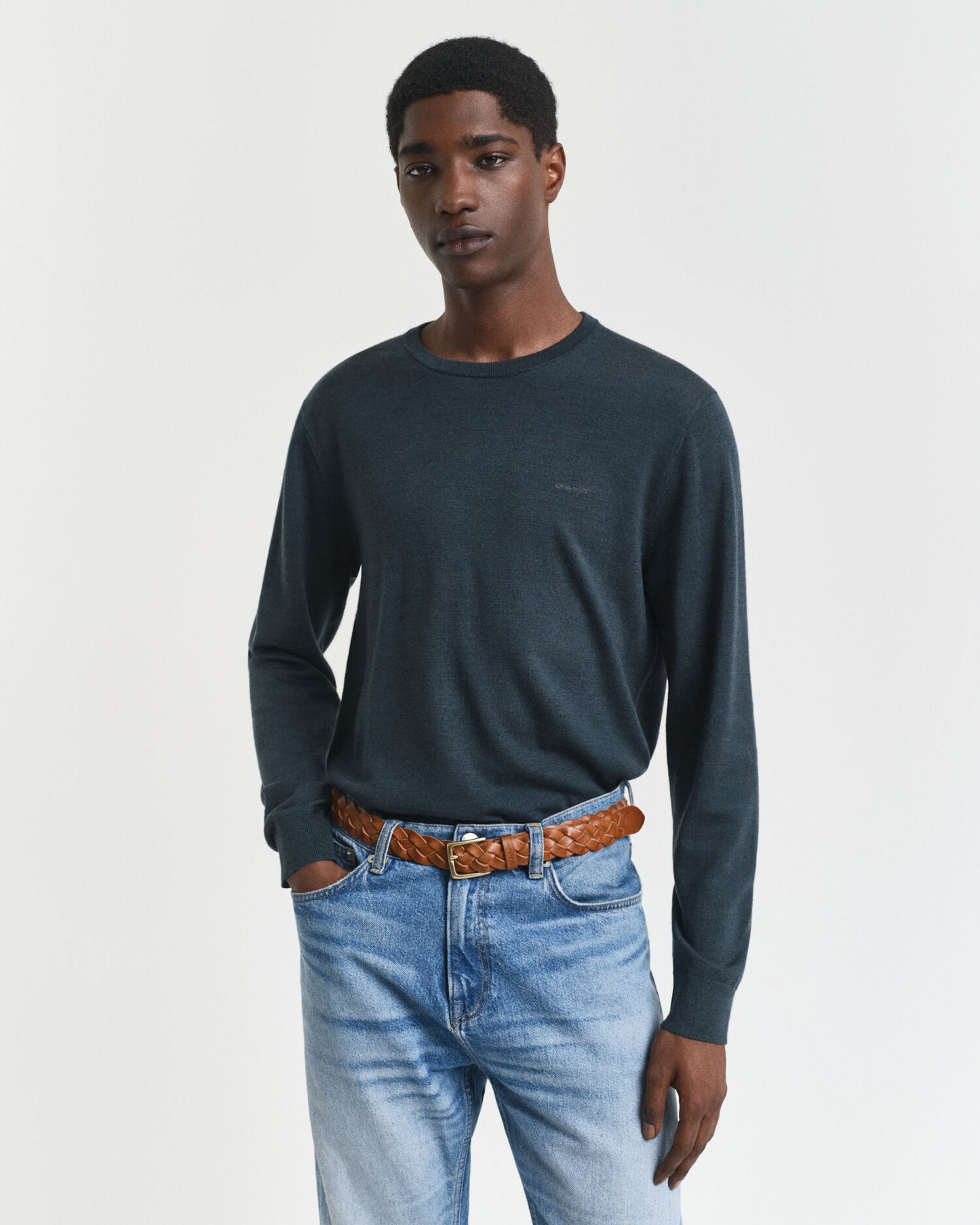 Extra Fine Merino Wool Crew Neck Sweater