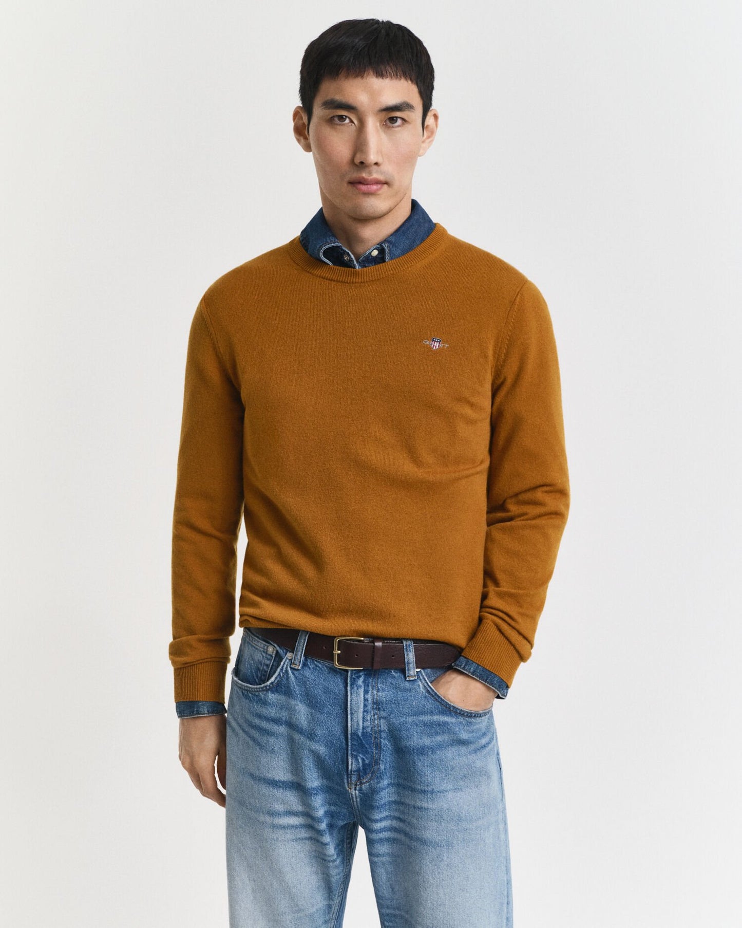 Superfine Lambswool Crew Neck Sweater