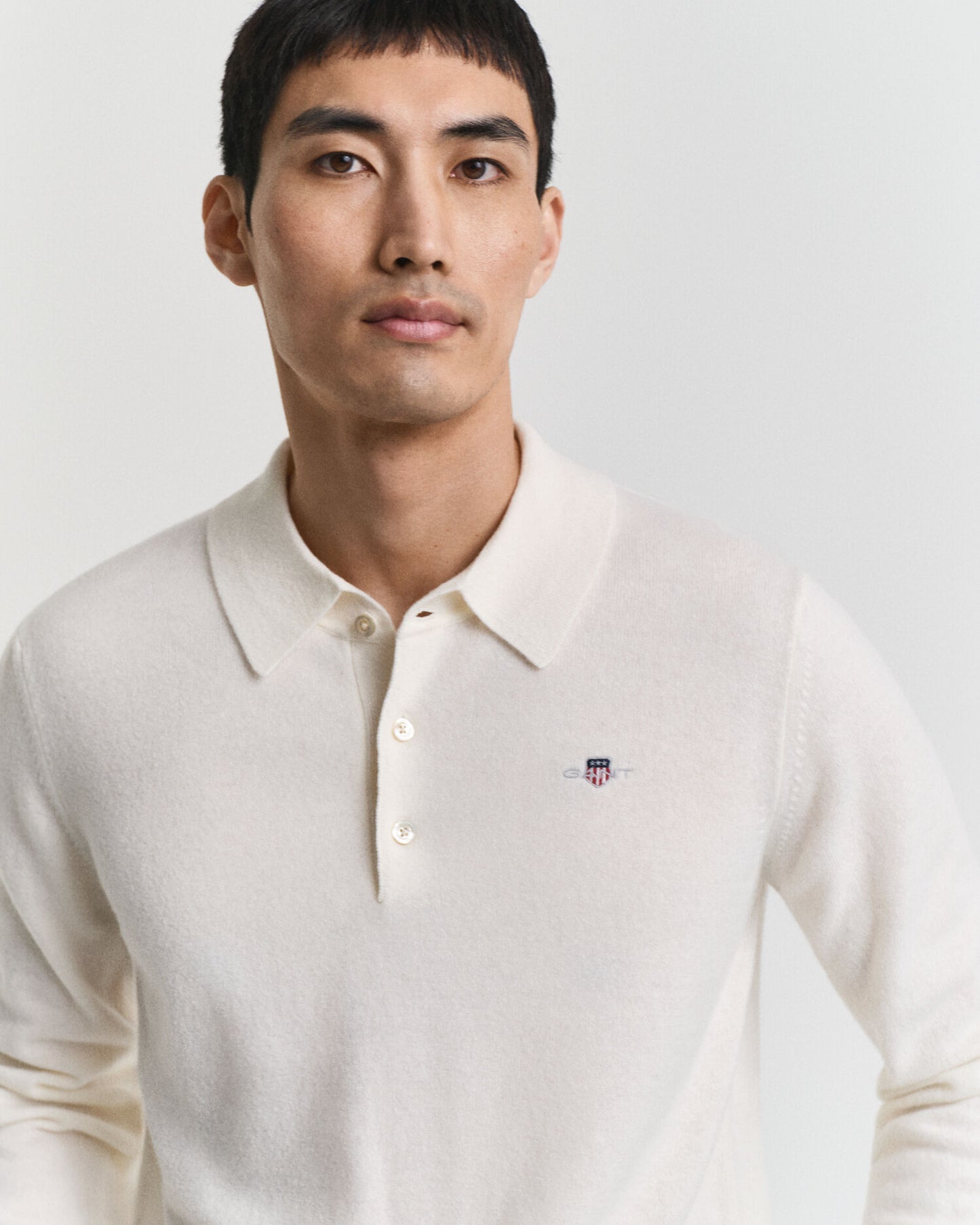 Superfine Lambswool Polo Sweater